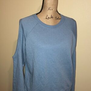 Cotton On Blue Cold Shoulder Sweatshirt